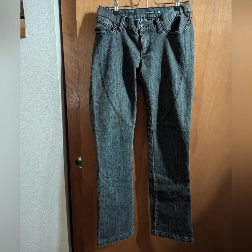 Shift Silhouette Kevlar Reinforced Motorcycle Riding Jeans, Size 4 Gray
